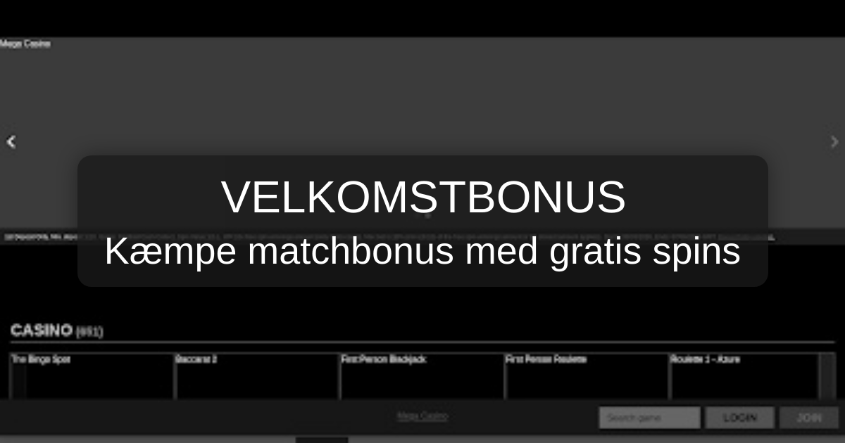 Mega Casino Danmark - Spillemyndigheden-godkendt casino